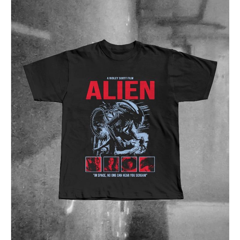 Alien Movie Tshirt Ridley Scott Scifi Horror Tshirt Summer New Fashionable Cotton Unisex Tshirt S