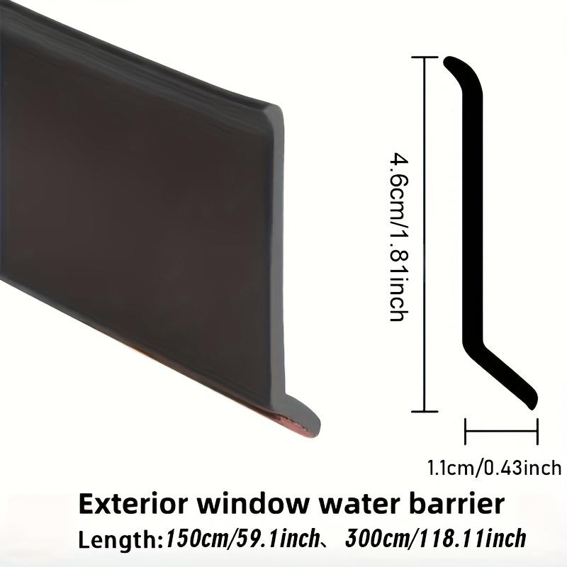 Transparent Waterproof Sealing Strip Window Water Blocking Bar Self Adhesive Door Under Draft Stopper Balcony Water Deflector
