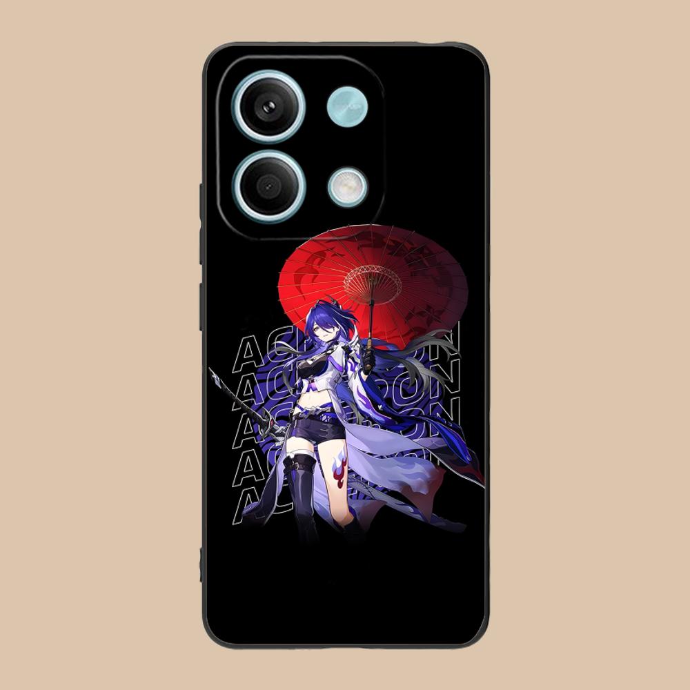 HSR Acheron Matte TPU Mobile Phone Case for Xiaomi 15 14 13 12 Mi 11 T Ultra Lite Pro S X 5G Colorful Printing Cover