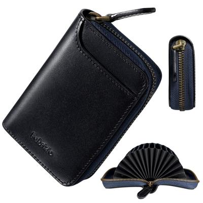 Card Card Credit Card Mini Coin Large 20 Luxury Italian Genuine [Fabrizio] Case, Men's Holder, Case, Wallet, Purse, Capacity, Pieces, Bellows,