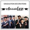 1Set Graduation Party Banner Class of 2025 Decorative Hanging Ornament for School Classroom Layout Graduation Photography
