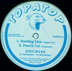 

10inch Record DISCIPLES Prowling Lion Return To Addis Aba TOP001 Topatop 1994 UK Reggae Ska Dub Used