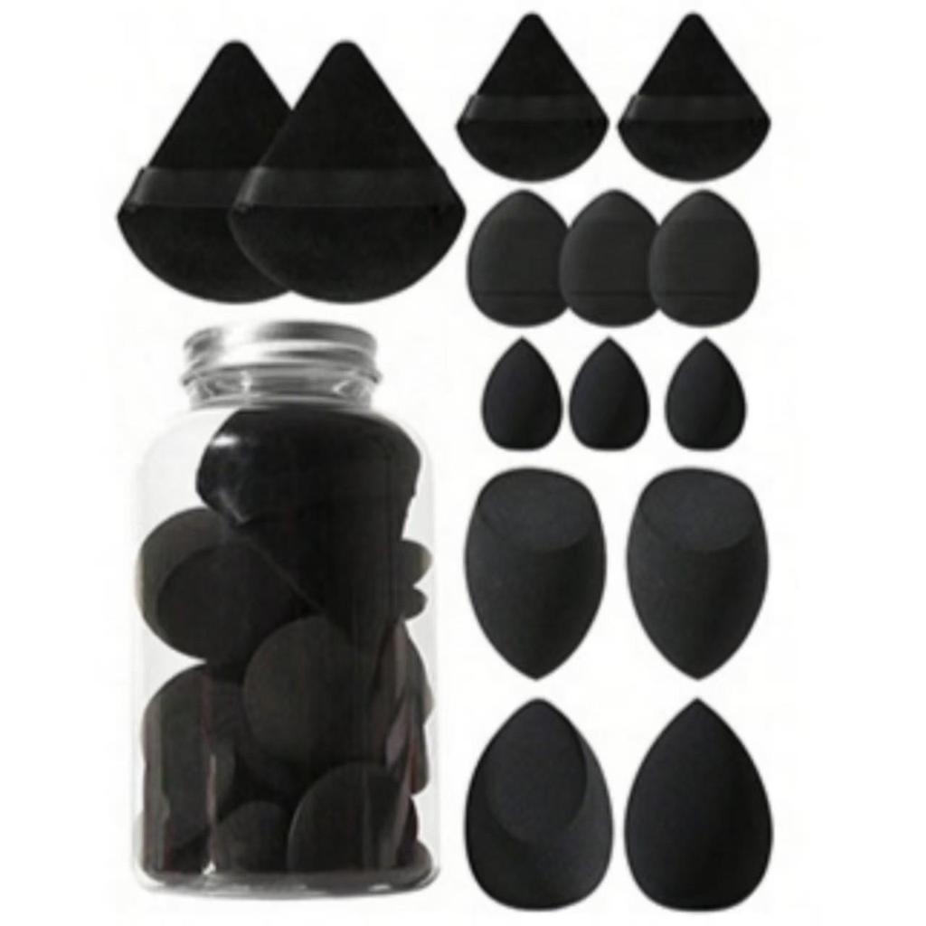 14-Piece Drift Bottle Makeup Sponge & Puff Set