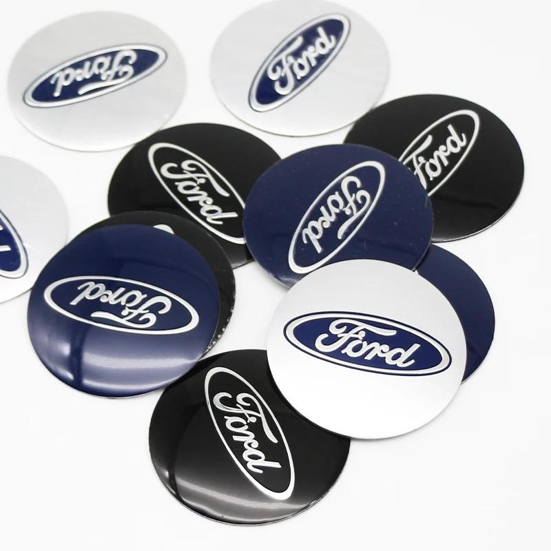 4 pezzi 60 56mm 65mm Tappi Centrali Ruote Auto Adesivi Emblema Per Ford Puma EV Fairlane Transit Connect Cortina Lotus Upgrade Auto
