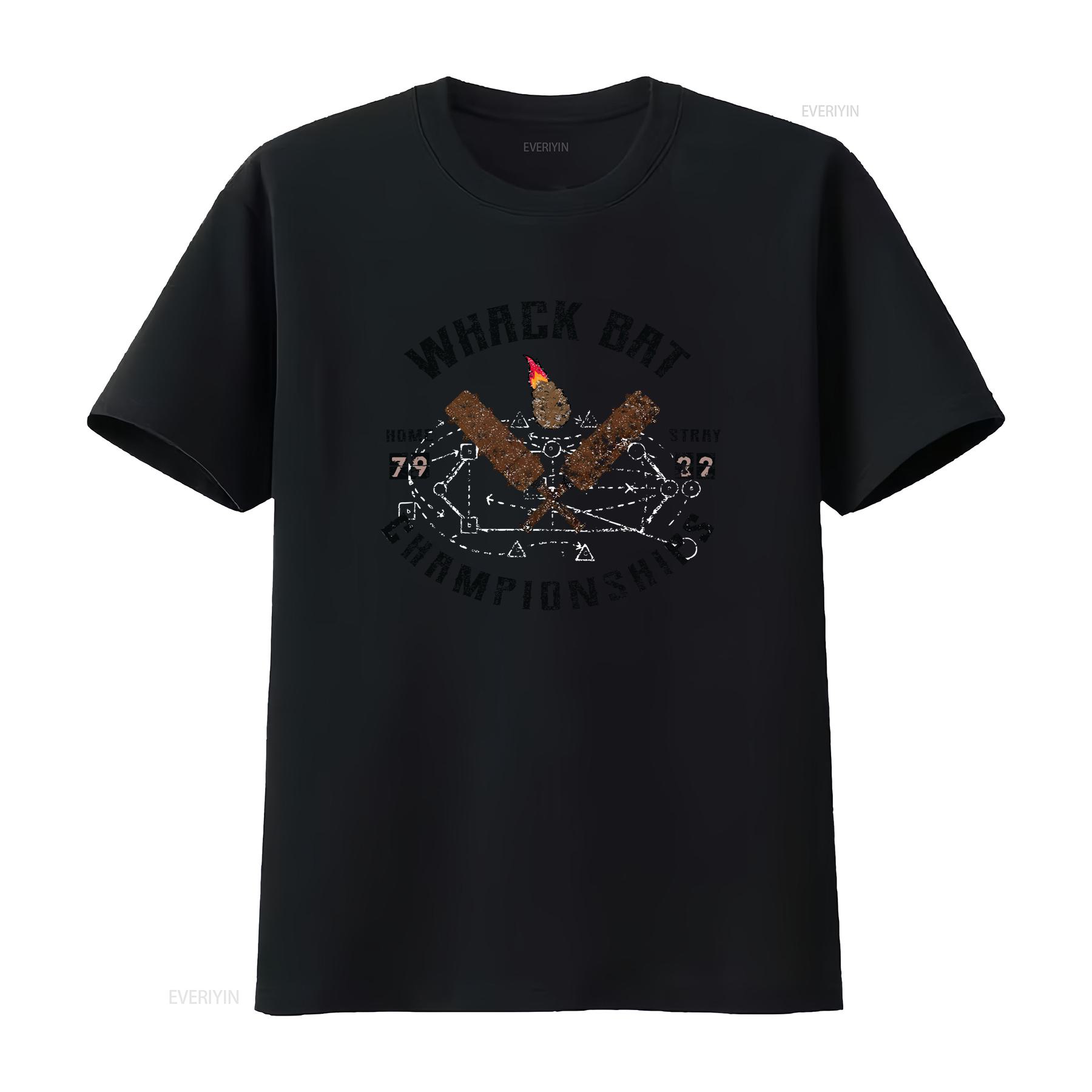 

t shirt Whack Bat Championships Fantastic Mr Fox Wes Anderson vintage Washed Casual Stylish homme Slightly Versatile graphic 4XL