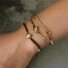 New Natural Stone Gurrad Color Bracelet, Small and High End, Gold Plated Bracelet for Women