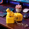 Portachiavi a Pulsante con Suono Realistico di Rana e Luce LED Giocattolo Carino per Alleviare lo Stress Souvenir Unico di Rana Regalo di Compleanno per Amanti delle Rane