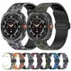 Camouflage Band for Samsung Galaxy Watch Ultra 47mm Silicone Magnetic Bracelet for Galaxy Watch 7 Ultra Replacement Watchband