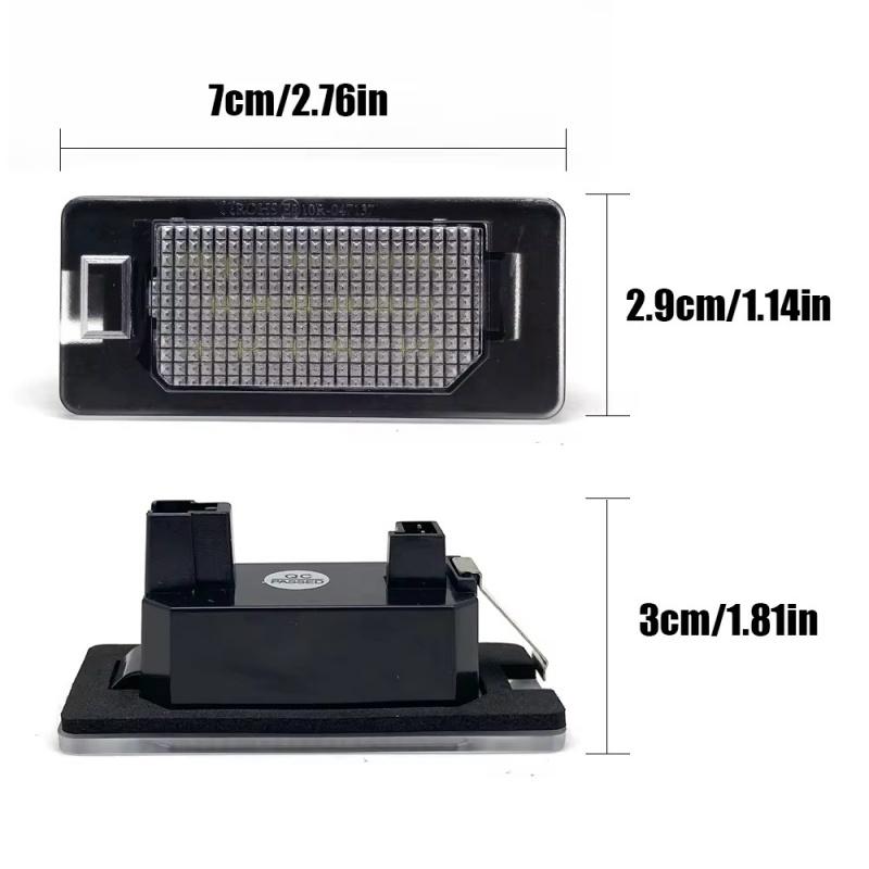 For Porsche Panamera 970 4D 2010 2011 2012 2013-2016 2pcs 6000K White Car Led License Plate Lights Car-Styling Number Lamps