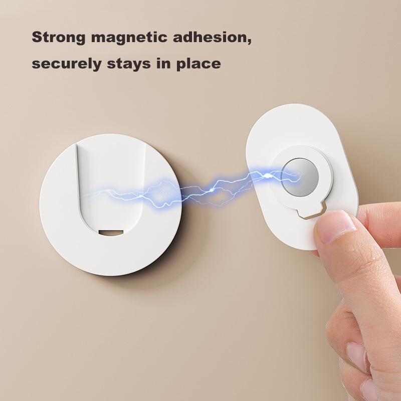 1/4Pcs Strong Magnetic Hooks Home Office Wall-Mounted Remote Control Magnet Holder Keys Anti-Lost Hanging Hanger Organizer Hook