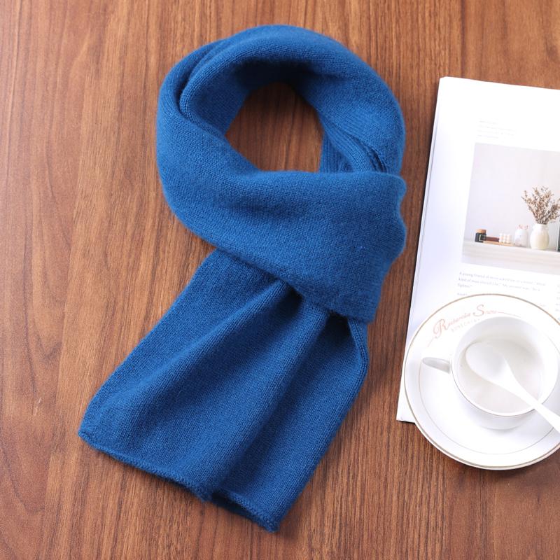 2025 Winter New Fashion Solid Color Cahsmere Scarf Women Outdoor Keep Warm Soft Men Solid Color Wool Knitted Long Scarves 160*26