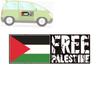 Autocollants décoratifs pour carrosserie « Palestine libre », vente en gros, design personnalisable.