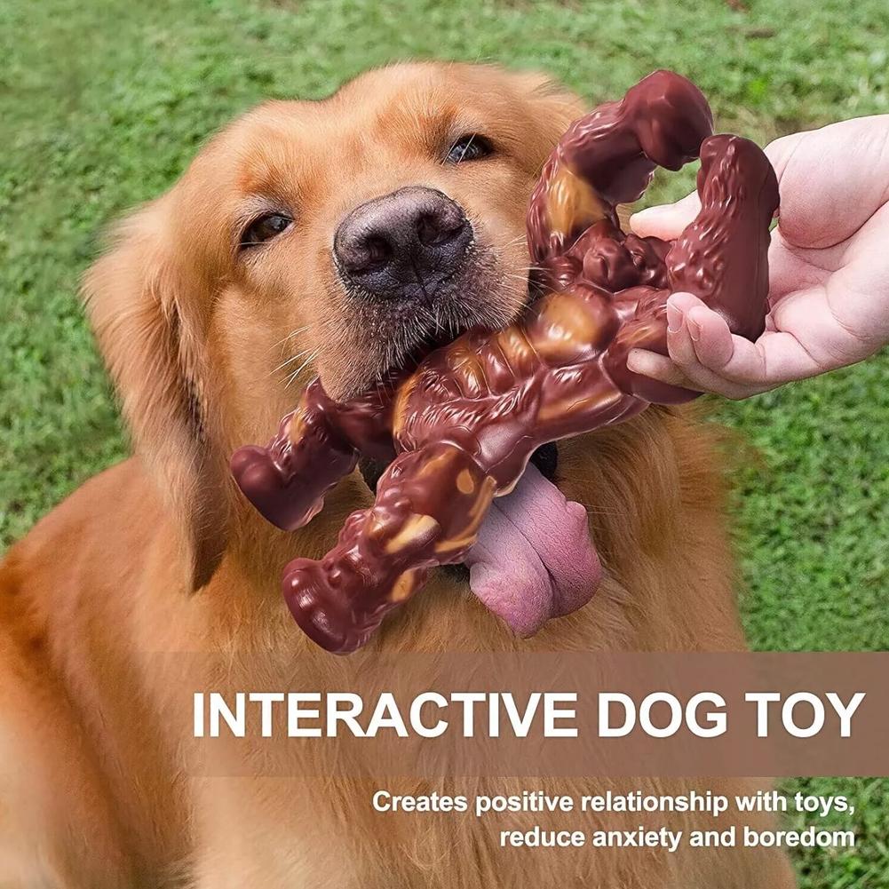 Gorilla Dog Toy Dog Chew Toy Bite-resistant Dog Teeth Grinding Toy Nylon  Dog Toy for Medium/Large Dogs