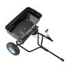 Tow Behind Broadcast Spreader, 130LBS Capacity, Tow/Push Garden Spreader with 13 In Tires, 30 Adjustable Setting & 9.8 Ft Spreading Width, Lawn