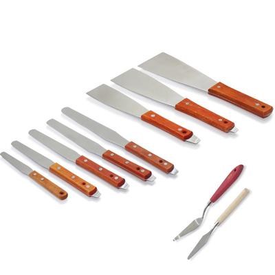 4-16 Inch Silk Screen Printing Inks Scraper Spatulas 430 Stainless Steel SMT Squeegee Board for Screen Printing Scrapers Tools