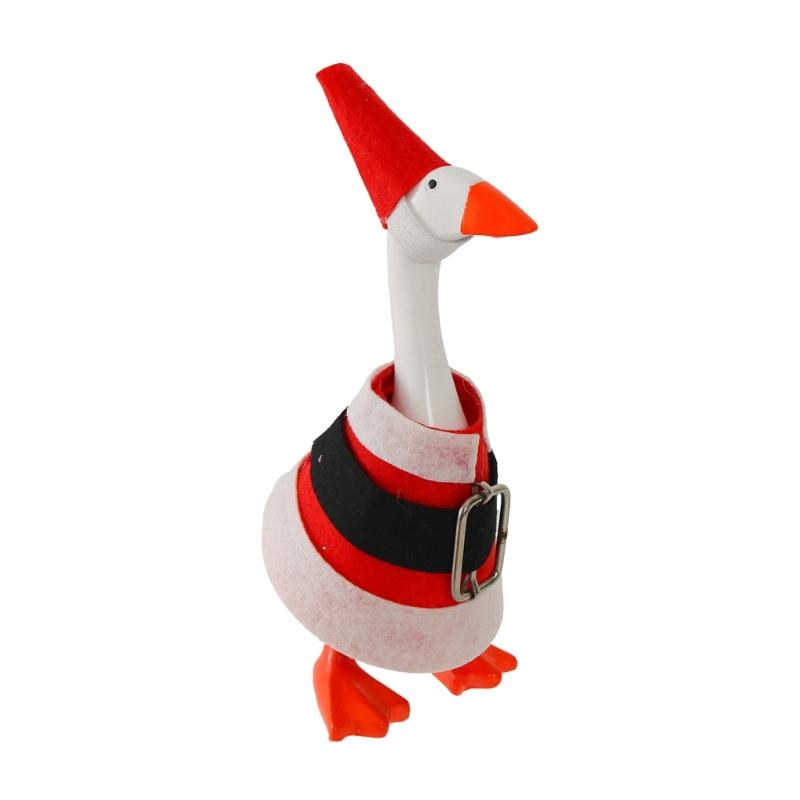 Weather Resistant Christmas Geese Outdoor Decoration For Porch Garden Patios Holiday Thanksgiving Accessory