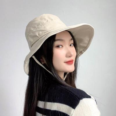 Autumn Wire Brim Women's Bucket Hat (Beige)