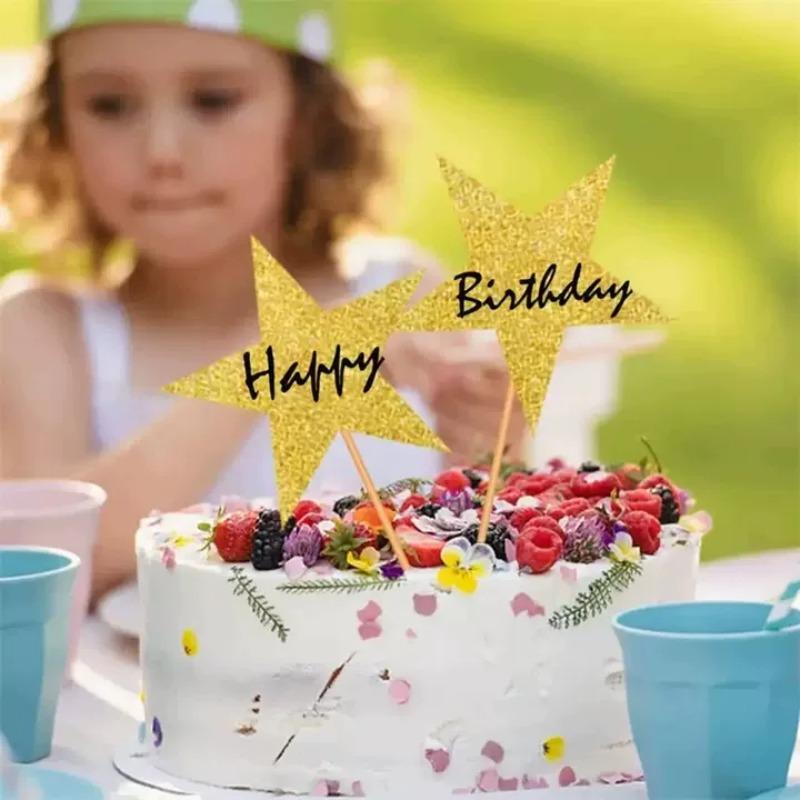 Shiny Five Pointed Star Eight Colors Paper Cuttings Stickers for Christmas Thanksgiving Wedding Room and Classroom Decoration