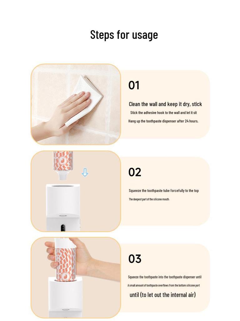 Smart Infrared Sensor Toothpaste Dispenser & Easy-Clean Wall-Mounted Toothbrush Holder