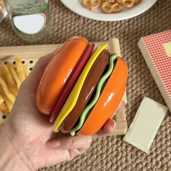 Burger Stabelbart Tallerkensett 6-Lags Mini Middagstallerken for Sausdipp Forrett Matkvalitets Keramiske Sausbeholdere Gave til Familie Venner