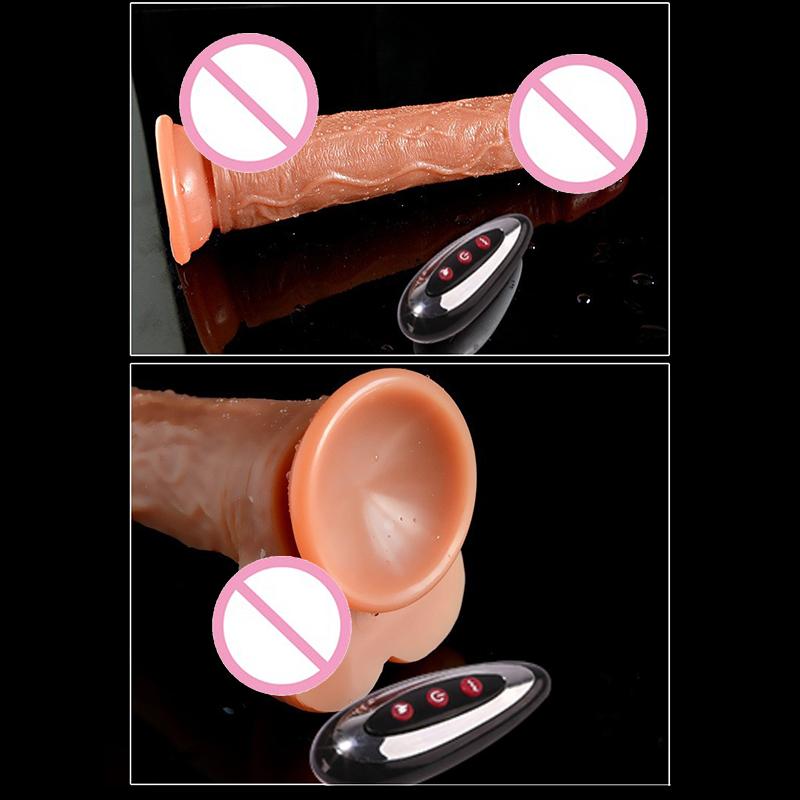 Thrusting Dildo Vibrator Sex Toys Realistic Dildos For G Spot Anal Stimulation Remote Control Penis Adult Toy For Women Couple