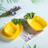 Creative Fruit Plate Pineapple Ceramic Dessert Plate Dish Set Household Lovely Personalized Dinner Plate Salad Dessert Plate