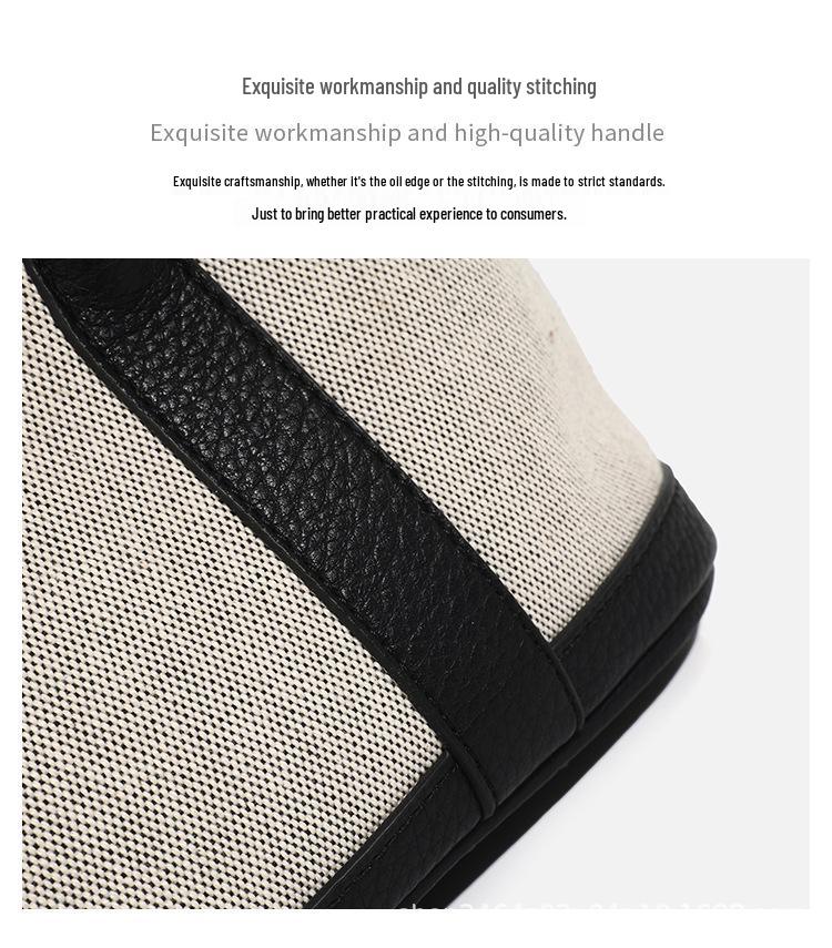 Niche Luxury Canvas Mini Garden Handbag: Stylish, Versatile Crossbody for Women