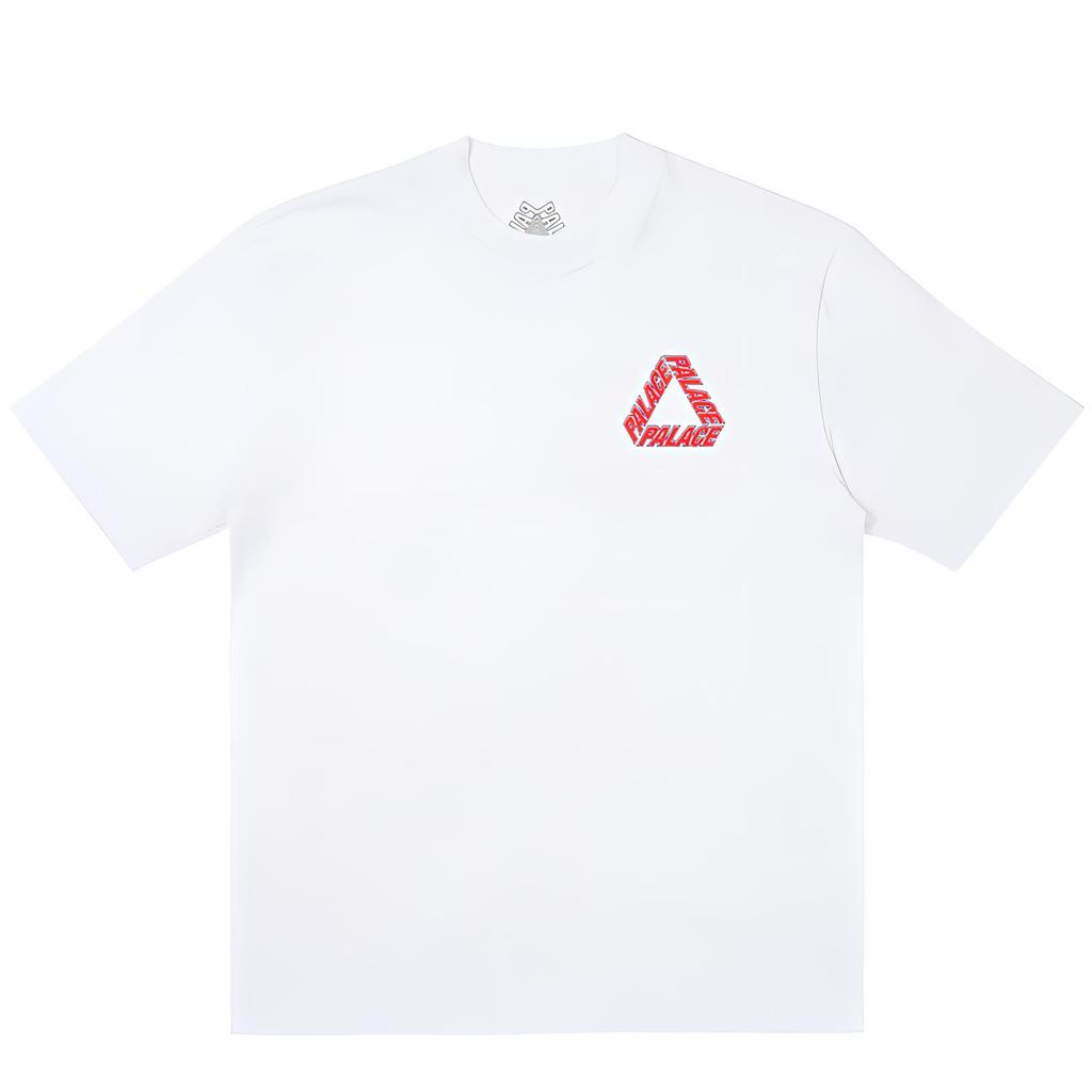 Palace P-3 Outline T-Shirt White Unisex Tops P26TS196