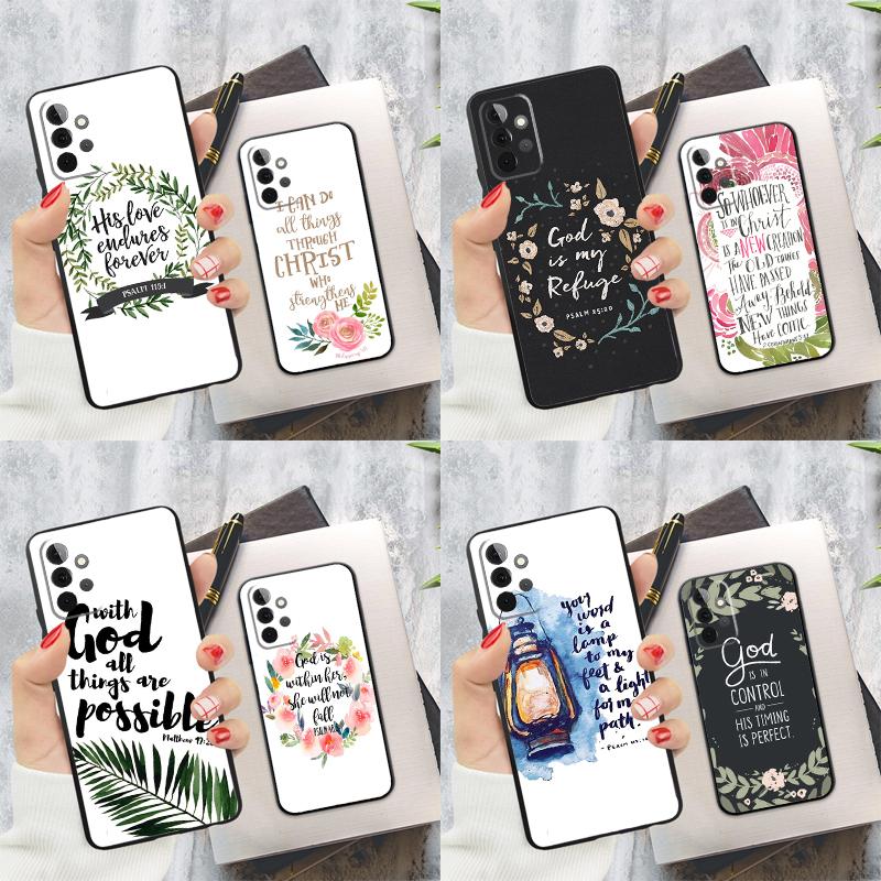 Bible Philippians Jesus Christ Verse Case For Samsung Galaxy A55 A35 A25 A15 A53 A33 A13 A51 A71 A12 A32 A52 A14 A34 A54 Cover