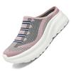 Knitted Mesh Walking Shoes Women Fashion Thick Sole Slippers Lightweight Soft Casual Footwear for Traveling Height-increasing