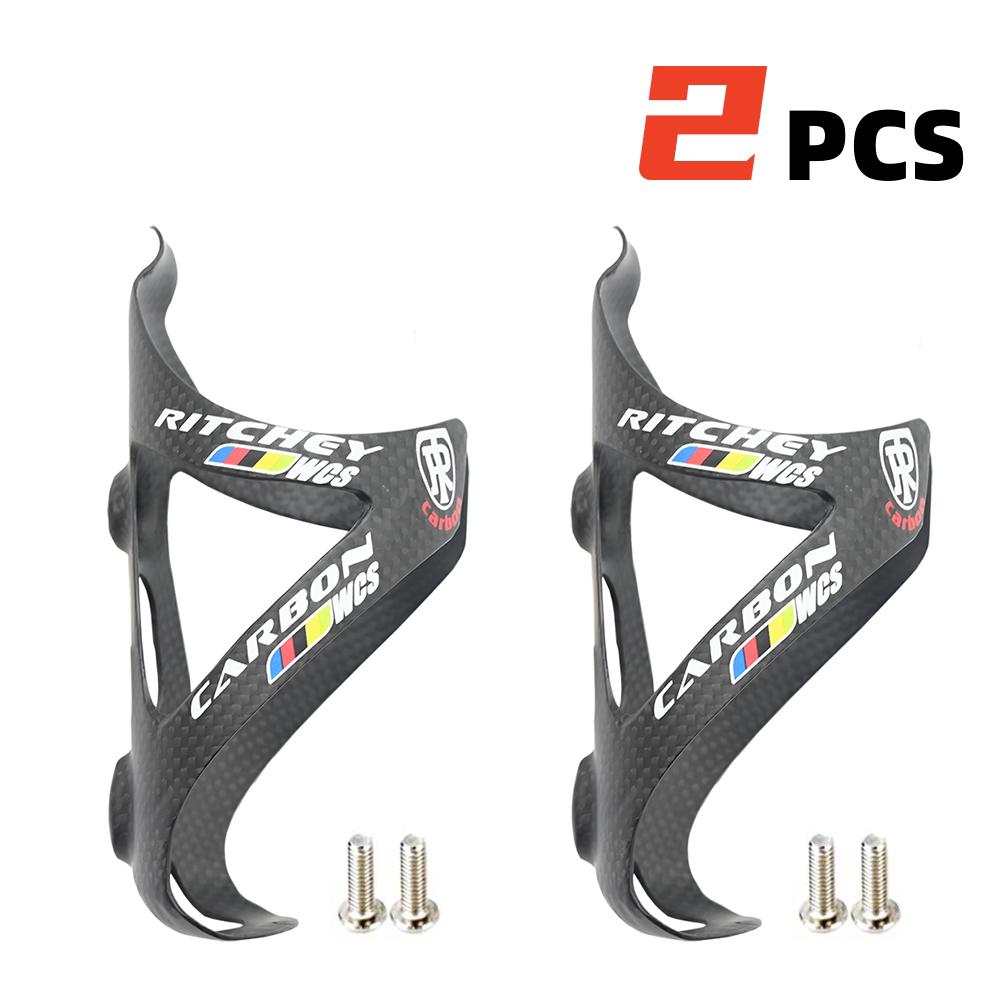 2PCS Full Carbon Fiber Bicycle Water Bottle Cage MTB Road Bike Bottle Holder Ultra Light Cycle Equipment Matte/Gloss 6