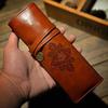1Pcs Vintage Retro UP Leather Roll Pencil Case Twilight Saga Cosmetic Roll Bag for Women Gifts Stationery Brush Makeup Supplies