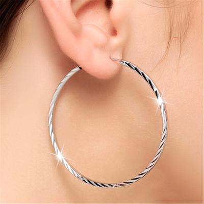 European and American Earrings Exaggerated Large Earrings Hoop Earrings Women's Earrings Earrings Korean Fashion Silver Jewelry