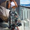 Wunsch Sommer Mode Hohe Taille Skinny Bedruckter Damenrock Damen