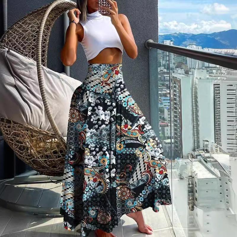 Wunsch Sommer Mode Hohe Taille Skinny Bedruckter Damenrock Damen
