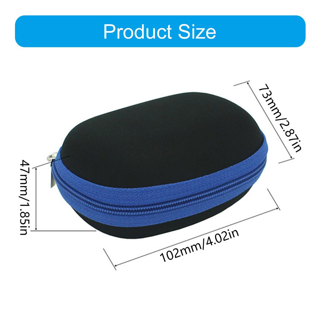 Small Travel Eyewear Storage Portables Zippers Eyewear Box Fashionable Box for Students and Travelers