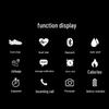 Men's Waterproof Bluetooth Smart Sports Watch with Heart Rate Monitor and Remote Control Camera.