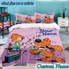 Custom Name 3PCS Dog Boule Bedding Set,Including  Duvet Cover And 2pcs Pillowcases Perfect for Bedroom,Dormitory,Fan Christmas gift
