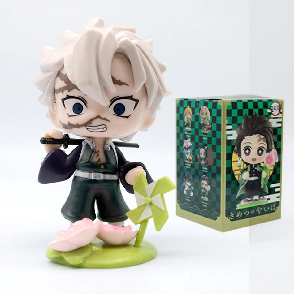 Demon Slayer Tanjiro Kamado Nezuko Anime Zeichentrickfigur Blindbox Kreative Personalisierte Statue Modell Ornament Überraschungsgeschenkbox
