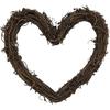 queenland Natural Grapevine Wreath Heart Shape Rustic DIY Wreath Crafts Base for Christmas Wreath Door Garland Wedding Party Home Decoration Hanging