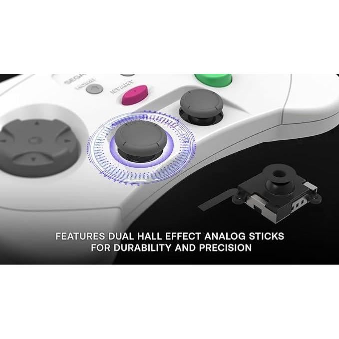 RetroBit Sega Saturn 2.4Ghz Pro White