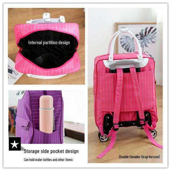 Large Capacity Korean-Style Trolley Backpack for Students, Ideal for Short Trips, Customizable with Logo Printing