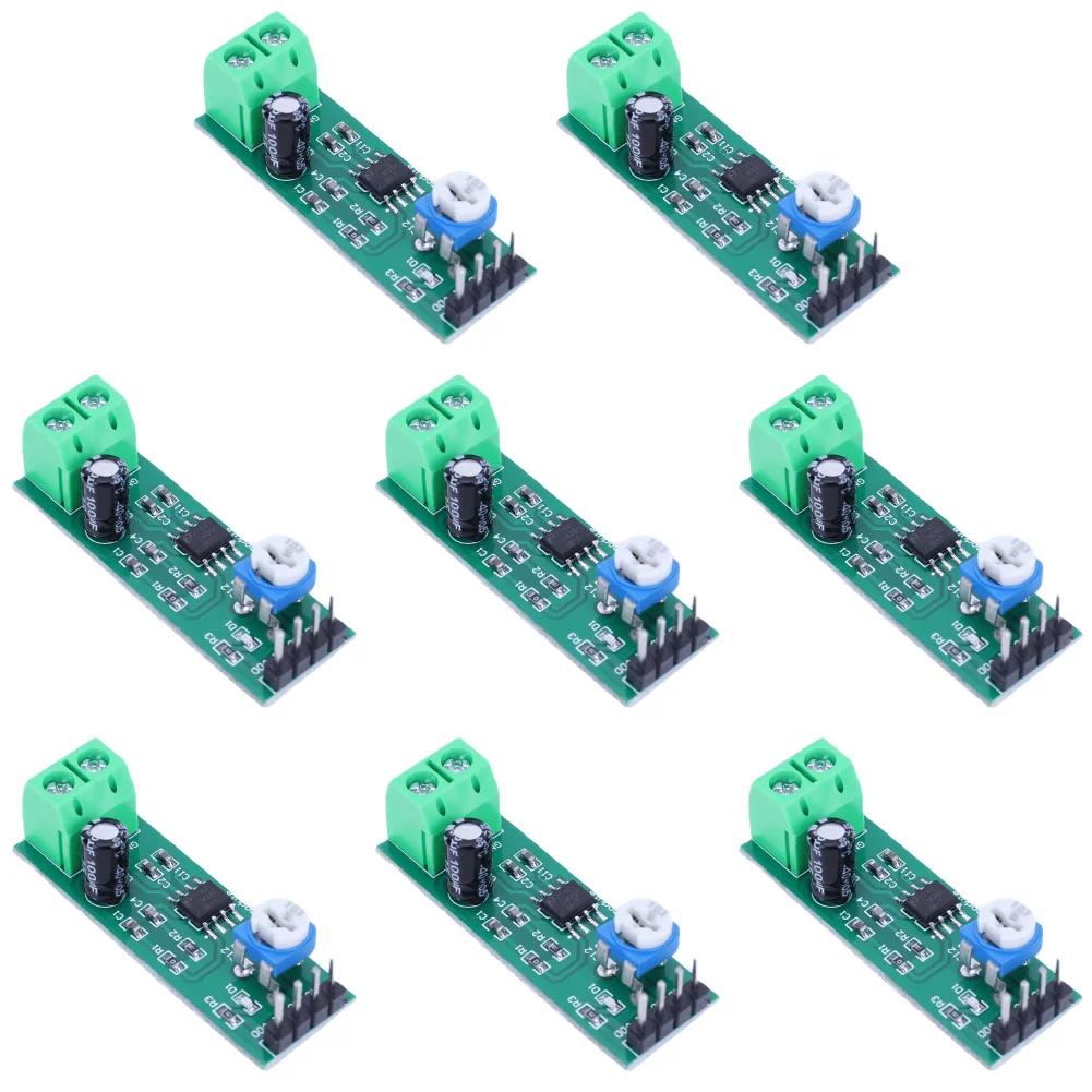 1-20PCS LM386 Digital Mono Amplifier Module 200 Times Gain Mono Voice Amplifier Module 5V-12V Input 10K Adjustable Board