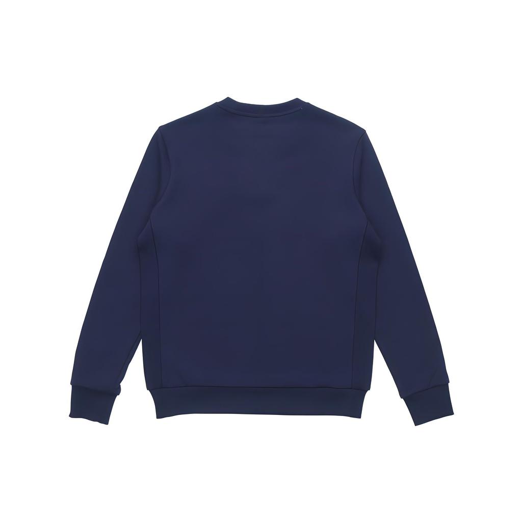 Li-Ning Sports Casual Crew Neck Pullover Sweatshirt Men Tops Ink-Blue AWDR571-2