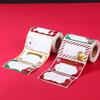250pcs Self-Adhesive Christmas Sticker Roll with Stamping Frame Design-Christmas Stickers,Tags for Gifts,Happy Holidays Stickers