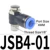 JSB4/6/8/10/12 Pneumatic Button Valve Quick Plug Pressure Relief Connector Normally Closed Manual Press Type Quick Exhaust Valve