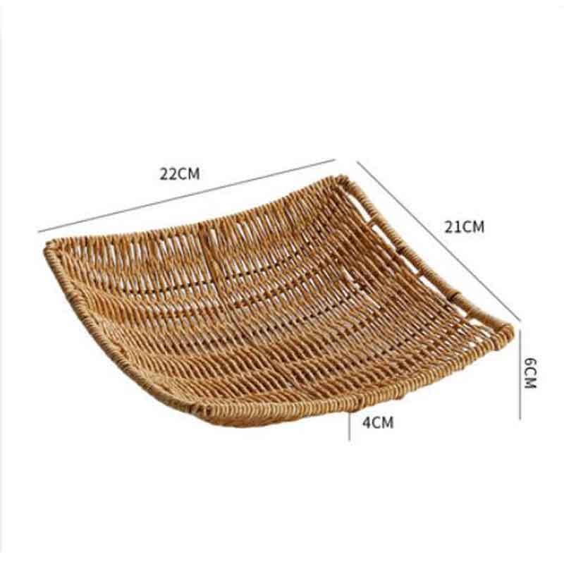 Homeglen Imitation Rattan Snack and Popcorn Basket