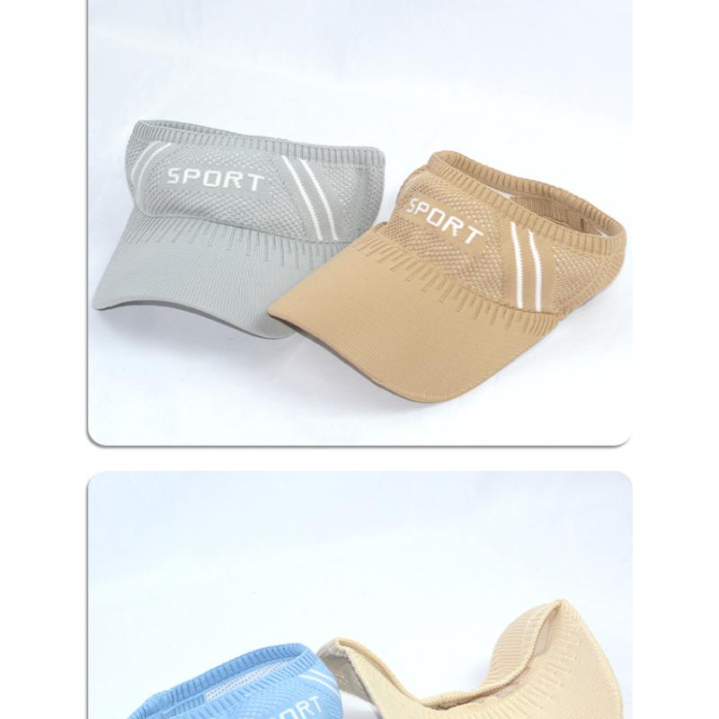 Outdoor Sport Sun Hat Caps Women Empty Top Hat Golf Tennis Hat Breathable Visor Baseball Cap Hiking Hat Cap For Women Men Summer