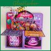 Card Handcrafted Greeting Happy 3d Birthday Card Adult Kids Handmade Celebration Card Foldable Celebration Card