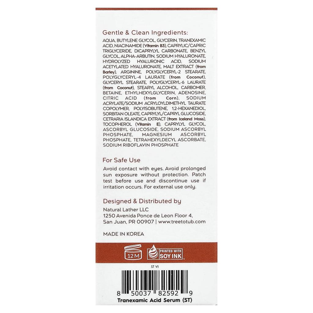 Tranexamic Acid Serum, Fragrance Free, 30 Ml (1 Fl Oz)